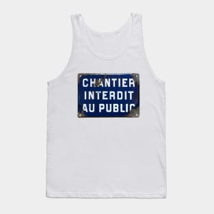 No Entry! Tank Top